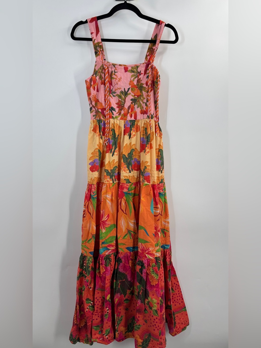 Farm Rio Mixed Warm Prints Maxi Dress - Picture 4 of 5
